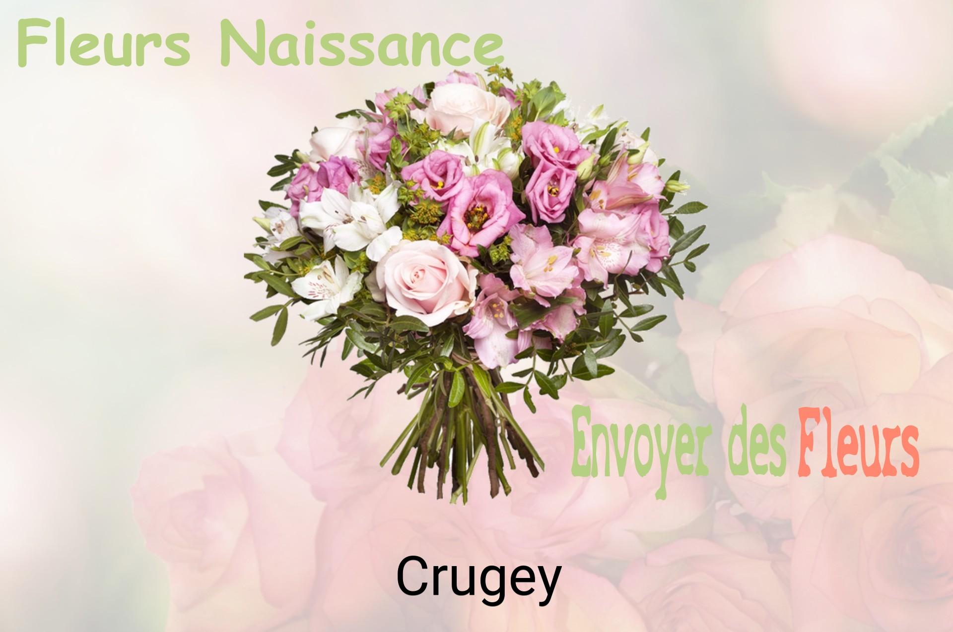 Bouquet de fleurs de naissance livré à Crugey